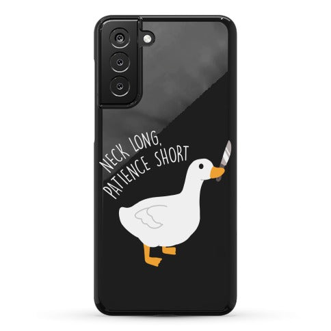 Neck Long, Patience Short Goose Phone Case